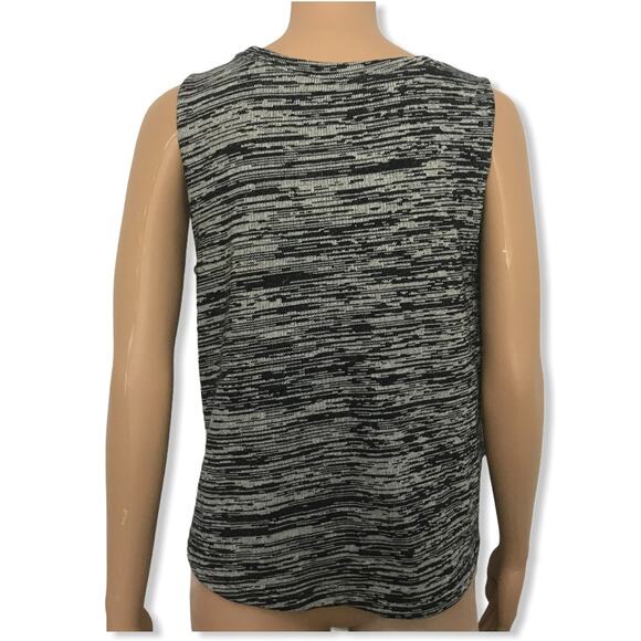 Madewell Marty Space Dye Gray Knit Sleeveless Tank M - Picture 3 of 9